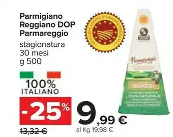 Carrefour Parmigiano reggiano dop 30 mesi offerta