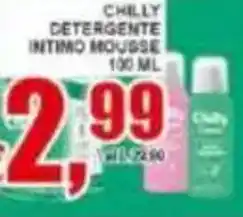 Pewex Chilly detergente intimo mousse offerta