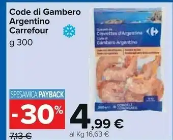 Carrefour code di gambero argentino