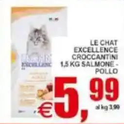 Pewex Le chat excellence croccantini salmone - pollo offerta