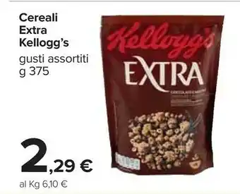 Carrefour Kellogg's cereali extra offerta