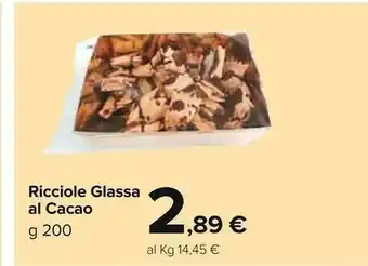 Carrefour Ricciole glassa al cacao offerta