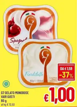 A&O G7 gelato monodose offerta
