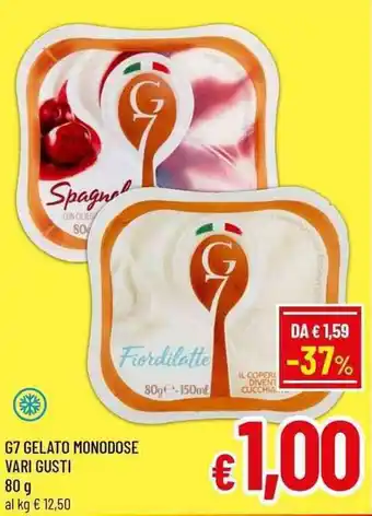 A&O G7 gelato monodose offerta