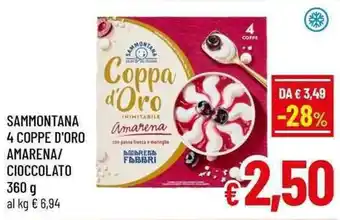 A&O Sammontana 4 coppe d'oro amarena/ cioccolato offerta