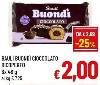 A&O Bauli buondì cioccolato ricoperto offerta