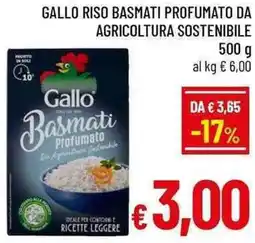 A&O Gallo riso basmati profumato da agricoltura sostenibile offerta