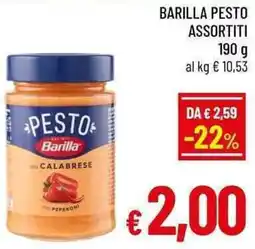 A&O Barilla pesto offerta