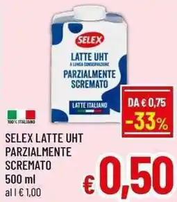A&O Selex latte uht parzialmente scremato offerta
