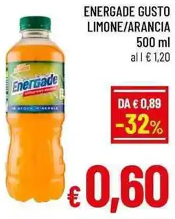 A&O Energade gusto limone/arancia offerta