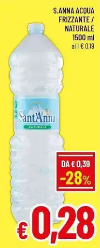 A&O S.anna acqua frizzante / naturale offerta