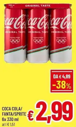 A&O Coca cola/ fanta/sprite offerta