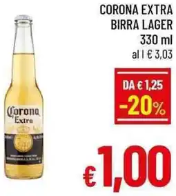 A&O Corona extra birra lager offerta