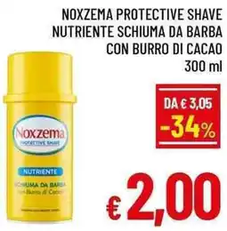 A&O Noxzema protective shave nutriente schiuma da barba con burro di cacao offerta