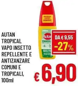 A&O Autan tropical vapo insetto repellente e antizanzare comuni e tropicali offerta