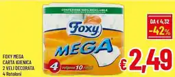 A&O Foxy mega carta igienica 2 veli decorata offerta