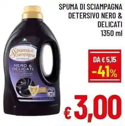 A&O Spuma di sciampagna detersivo nero & delicati offerta