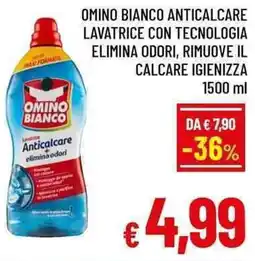 A&O Omino bianco anticalcare lavatrice con tecnologia elimina odori, rimuove il calcare igienizza offerta