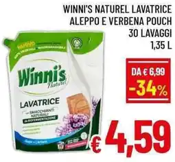 A&O Winni's naturel lavatrice aleppo e verbena pouch offerta