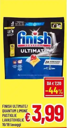 A&O Finish ultimate/ quantum limone pastiglie lavastoviglie offerta