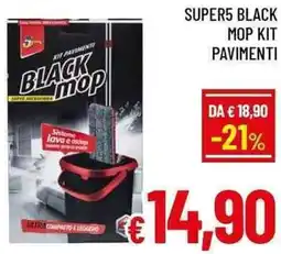 A&O Super5 black mop kit pavimenti offerta