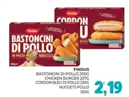 Eté Findus bastoncini di pollo, chicken burger offerta