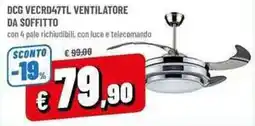 A&O DCG VECRD47TL VENTILATORE DA SOFFITTO offerta
