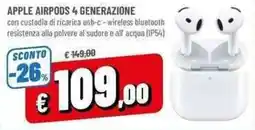 A&O APPLE AIRPODS 4 GENERAZIONE offerta
