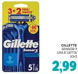 Eté Gillette sensor 3 usa e getta offerta