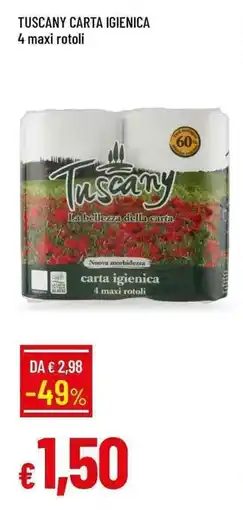 Galassia Tuscany carta igienica offerta