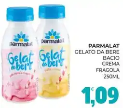 Eté Parmalat gelato da bere bacio crema fragola offerta