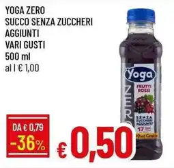 Galassia Yoga zero succo senza zuccheri aggiunti offerta