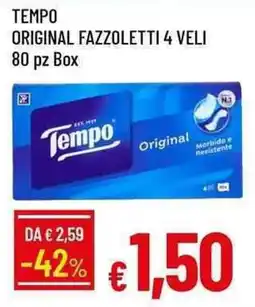 Galassia Tempo original fazzoletti 4 veli offerta