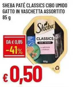 Galassia Sheba paté classics cibo umido gatto in vaschetta offerta