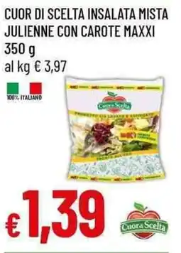 Galassia Cuor di scelta insalata mista julienne con carote maxxi offerta
