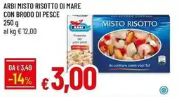 Galassia Arbi misto risotto di mare con brodo di pesce offerta