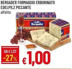 Galassia Bergader formaggio erborinato edelpilz piccante offerta