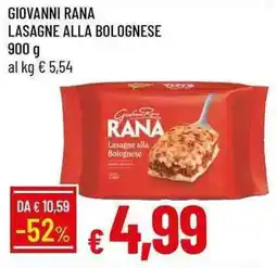 Galassia Giovanni rana lasagne alla bolognese offerta