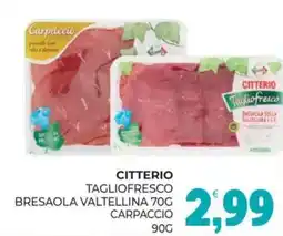 Eté Citterio tagliofresco bresaola valtellina carpaccio offerta
