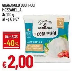 Galassia Granarolo oggi puoi mozzarella offerta