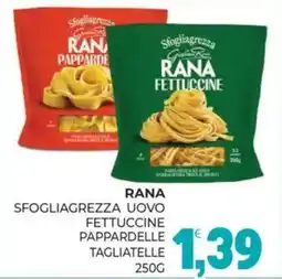 Eté Rana sfogliagrezza uovo fettuccine pappardelle tagliatelle offerta