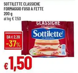 Galassia Sottilette classiche formaggio fuso a fette offerta