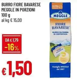 Galassia Burro fiore bavarese meggle in porzioni offerta