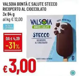 Galassia Valsoia bontà e salute stecco ricoperto al cioccolato offerta