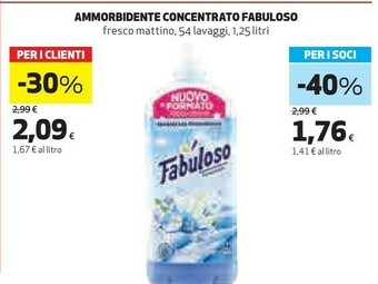 Coop Ammorbidente concentrato offerta