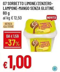 Galassia G7 sorbetto limone/zenzero, lampone, mango senza glutine offerta