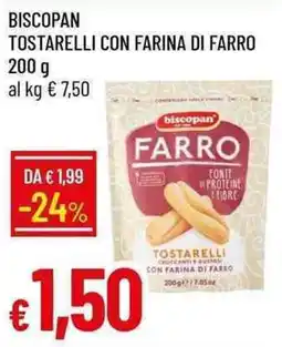 Galassia Biscopan tostarelli con farina di farro offerta