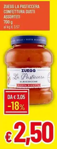 Galassia Zuegg la pasticcera confettura offerta