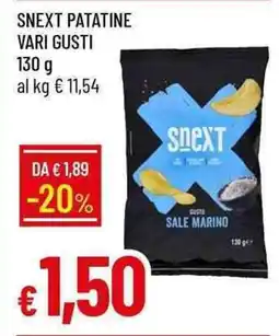 Galassia Snext patatine offerta