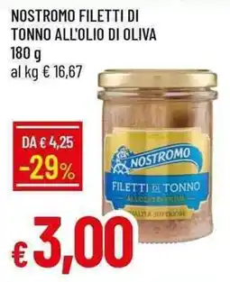Galassia Nostromo filetti di tonno all'olio di oliva offerta